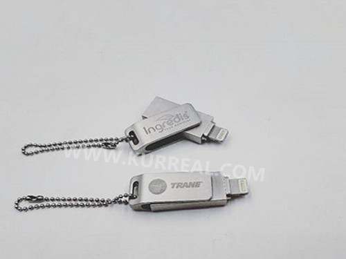 Metal Swivel OTG USB Flash Drives Memory Sticks For Iphone, Ipad, Ipod And Computer 32GB