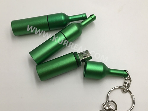 beer bottle usb keychain,metal usb memory sticks,wine companies giveaways