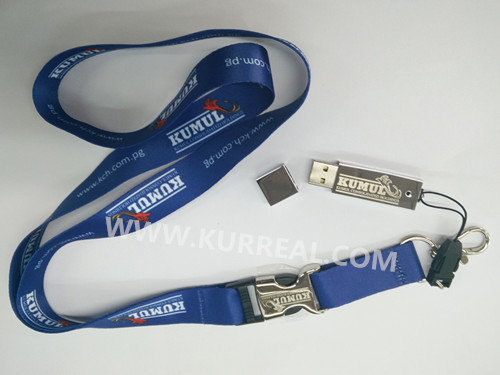 Metal USB Flash Drives With Lanyard 16GB Gifts For Government Agencies