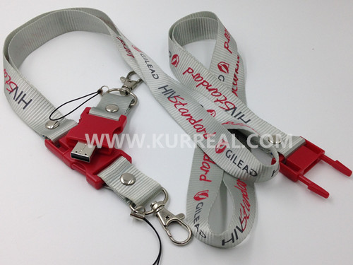 lanyard usb memory sticks 8gb,lanyard usb flashdrives,gifts for gilead sciences