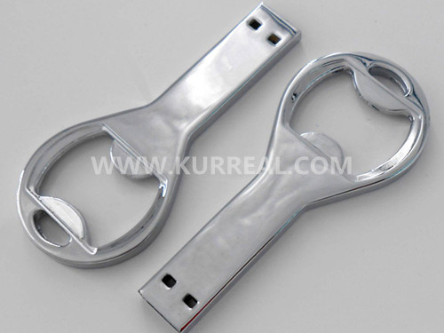 Custom Metal Bottle Opener USB Flash Drives Gifts Giveaways For Beer Companies