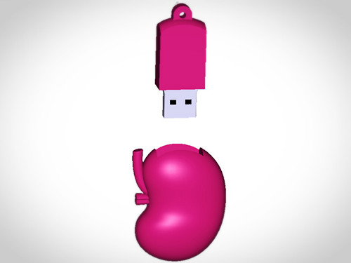 Customized 3D PVC Heart Shaped USB Flash Drives 16GB Gifts For Cardiac Medical Companies