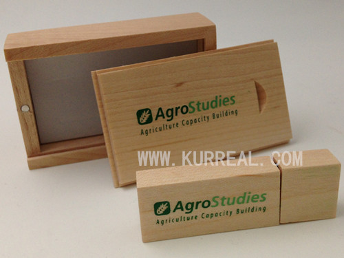 Hot Selling Imprint Eco Friendly Rectangular Wood USB Flash Drives Gifts Giveaways