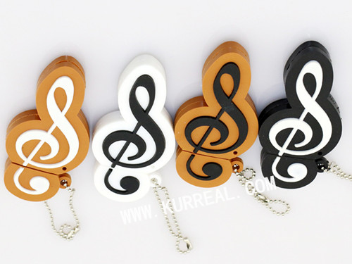 Interesting Customized Music Note Shaped USB Flash Drives Gifts