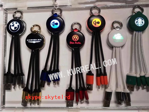 light up logo charging cables,led logo christmas gifts,charging cables christmas giveaways ideas