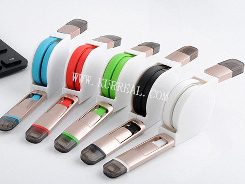 Cheap All In One Custom Retractable USB Charging Cables Gifts Giveaways Products