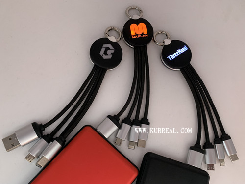 led light up logo charging cables,christmas gifts,charging cables christmas gifts